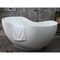 Alfi Brand 66" White Solid Surface Smooth Resin Soaking Bathtub AB9949 - alternate 7
